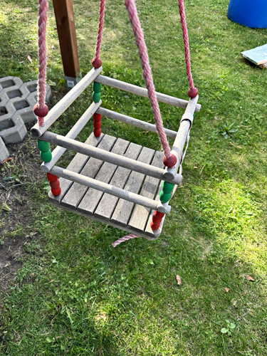Kleinkindschaukel holzsitz mit - holzsitz,